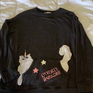 Girls Jessica Simpson cat unicorn sweater